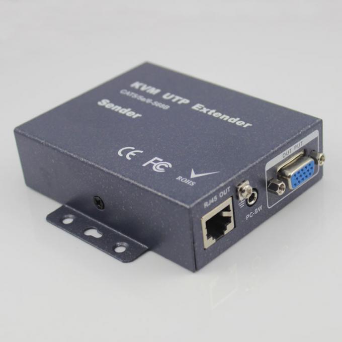 Διαλυτικό χρώματος 120m λειτουργία 1080P οπτικών ινών KVM USB 1.4V IR πέρα από το καλώδιο RJ45 Cat5E/Cat6