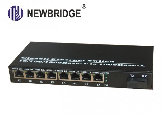 ενιαίος μετατροπέας ινών Ethernet τρόπου μετατροπέων 10 100 MEDIA 1000M