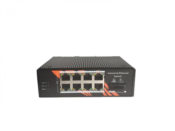 Βιομηχανικοί 8*10/100 Mbps RJ45 σημείου εισόδου Ethernet επιχειρηματικών οπτικών ινών λιμένες διακοπτών