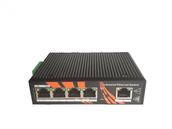 Δύναμη ραγών DIN πάνω στη βάση διακοπτών 5*10/100 Ethernet - δείκτες των οδηγήσεων Τ για τον έλεγχο