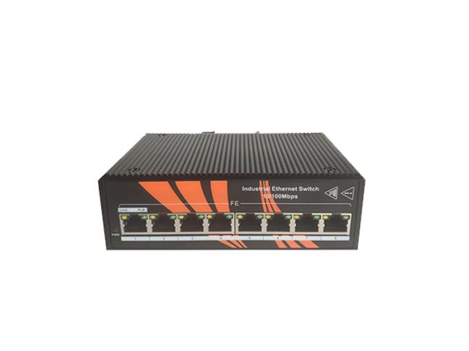8 ο διακόπτης IP40 σημείου εισόδου Ethernet Unmanaged λιμένων προστατεύει το βαθμό χωρίς ανεμιστήρα